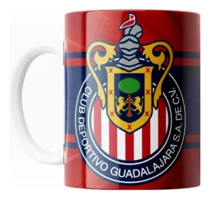 taza de las chivas roja