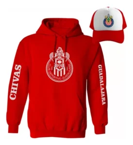 sudadera de las chivas con gorra